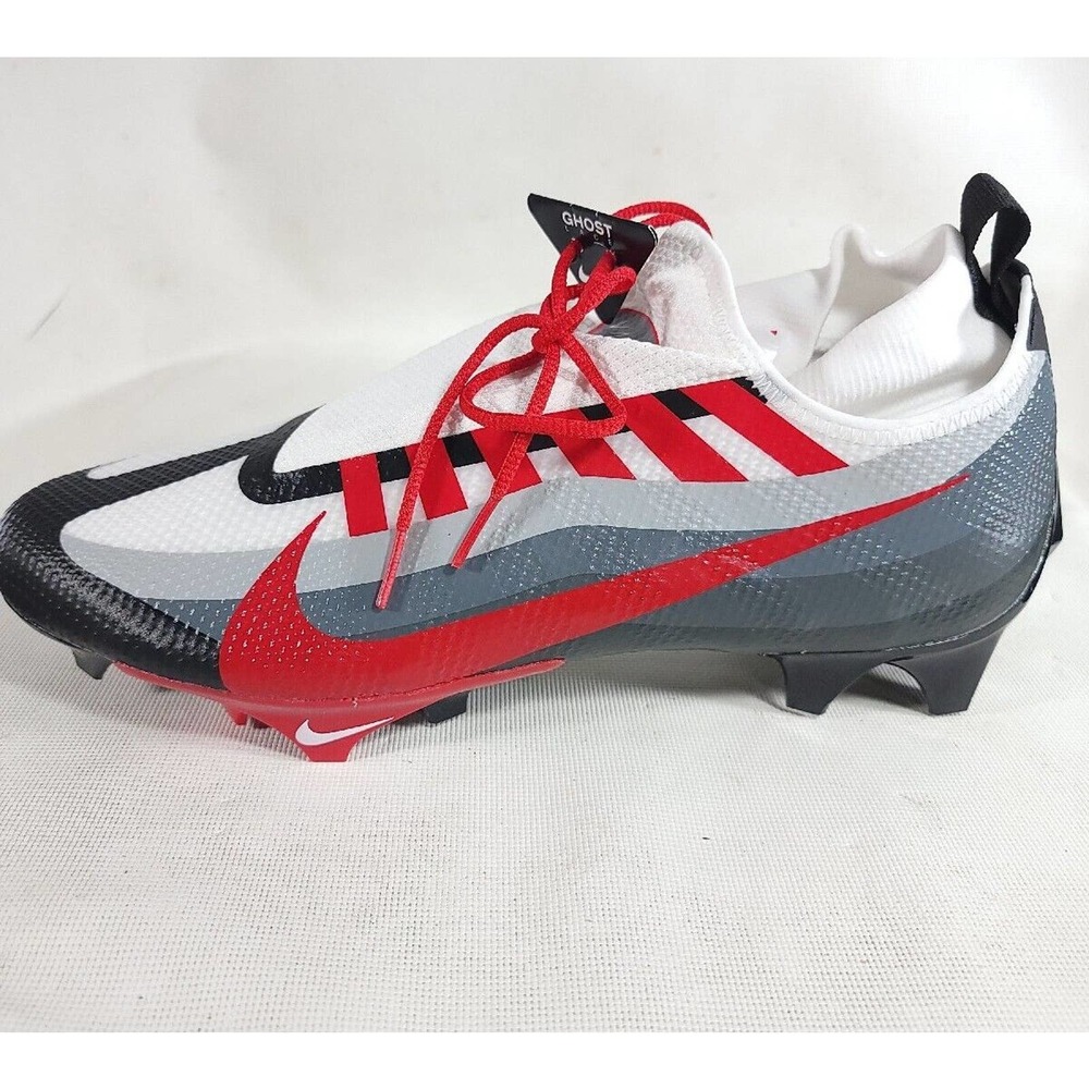 Nike Vapor Edge Pro 360 Mid Black Team Red DV0778-002 Football Cleats (Size 11)